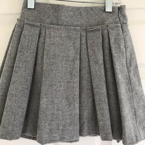 Crewcuts Gray Wool Pleated Skirt Size 4/5